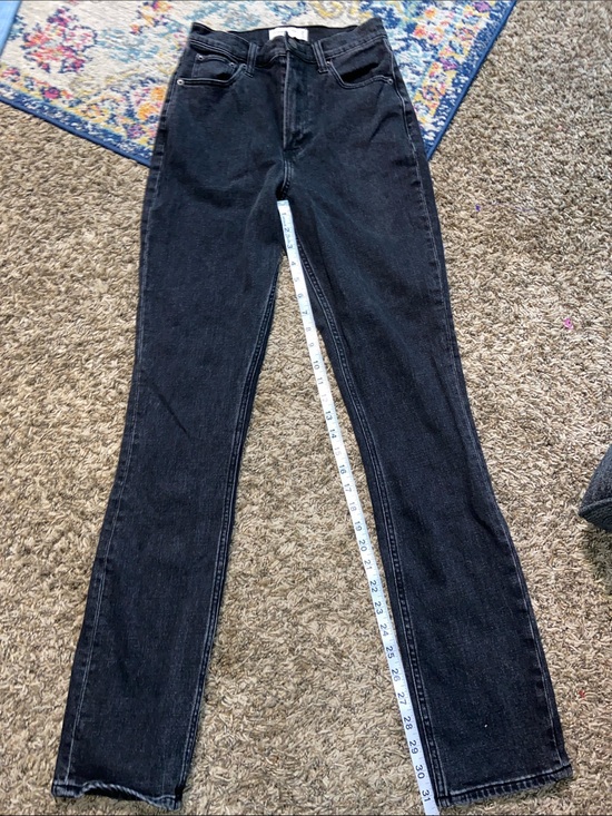 Abercrombie & Fitch Denim - Abercrombie Black High-Rise Women’s Jeans - Classic Straight Leg Size 0 Tall